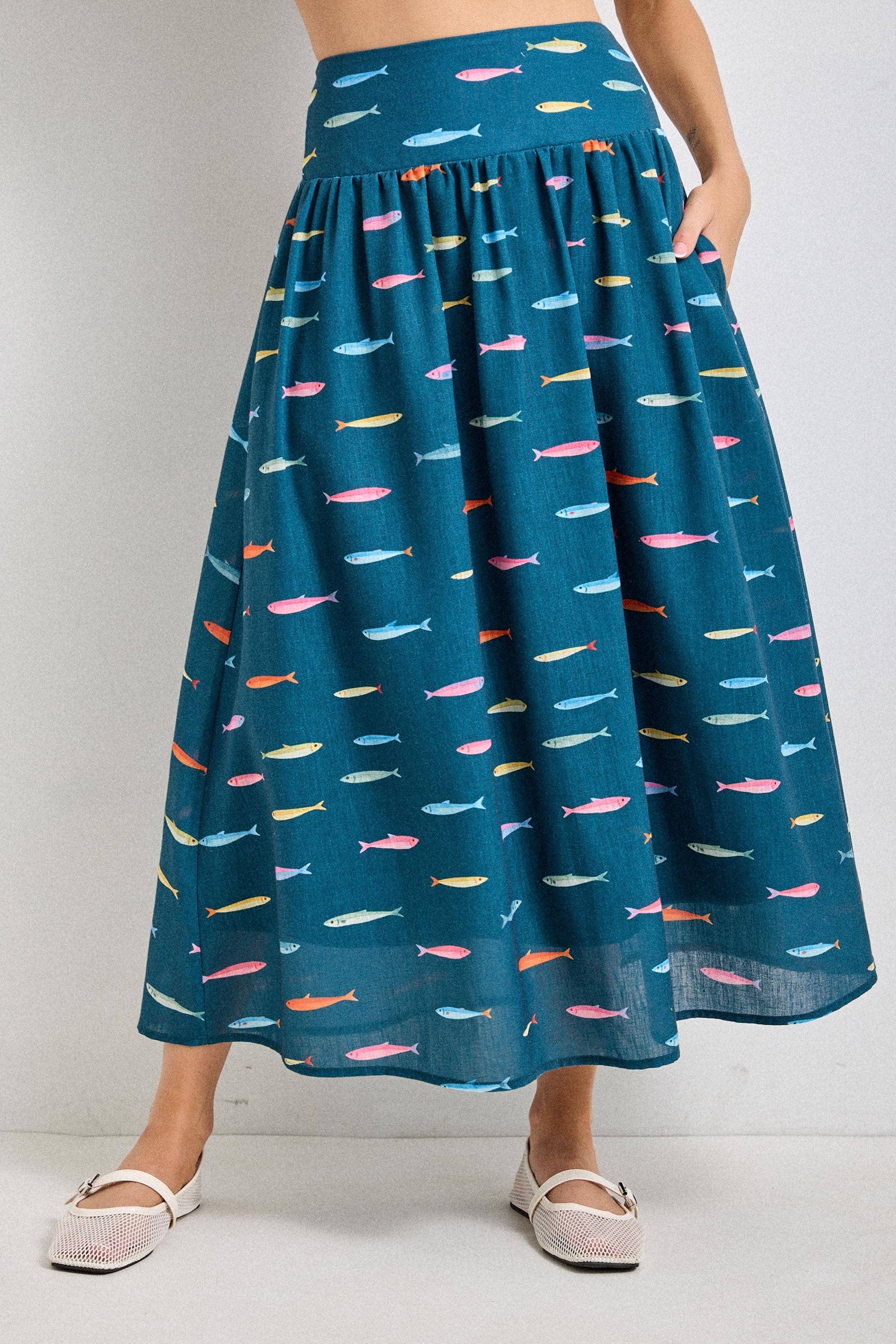 The Fish Market Midi Skirt
