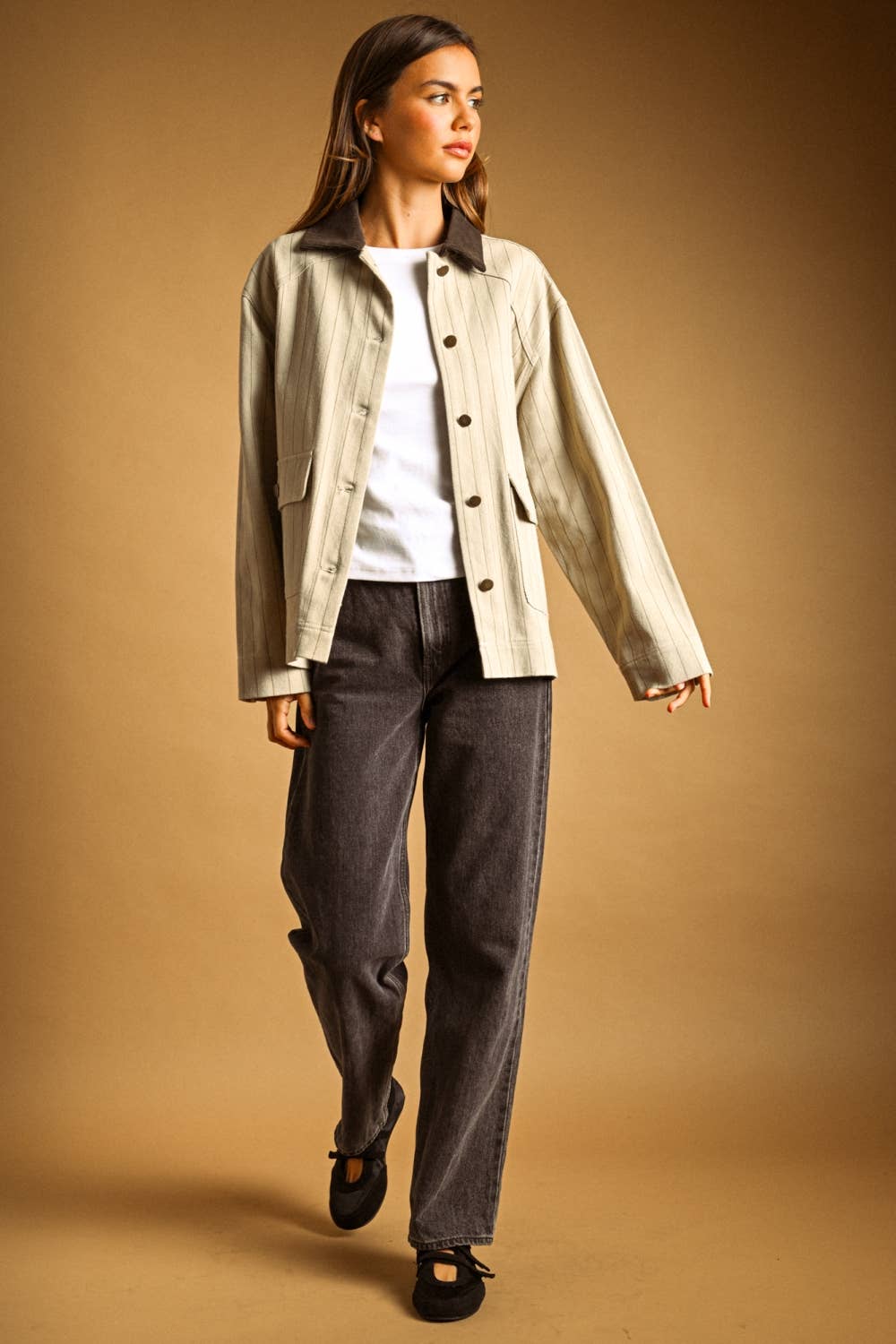 The Stable Stripe Barn Jacket