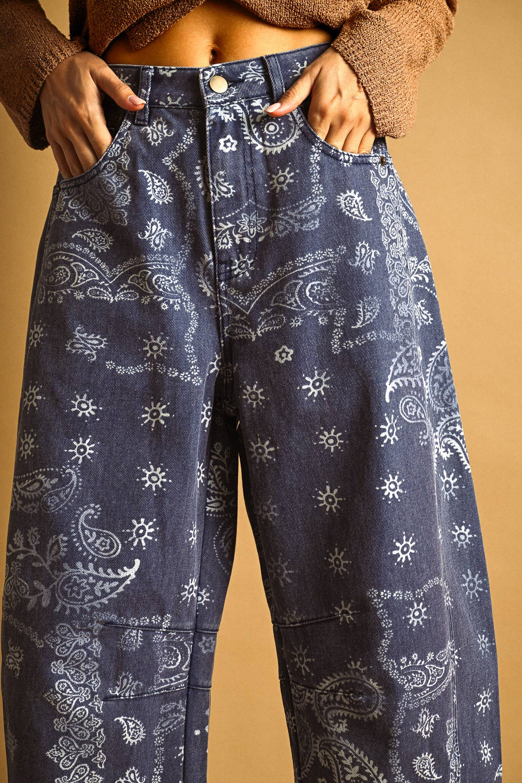 Paisly Barrel Pant