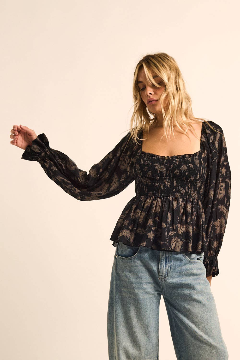 Wildflower Peplum Top