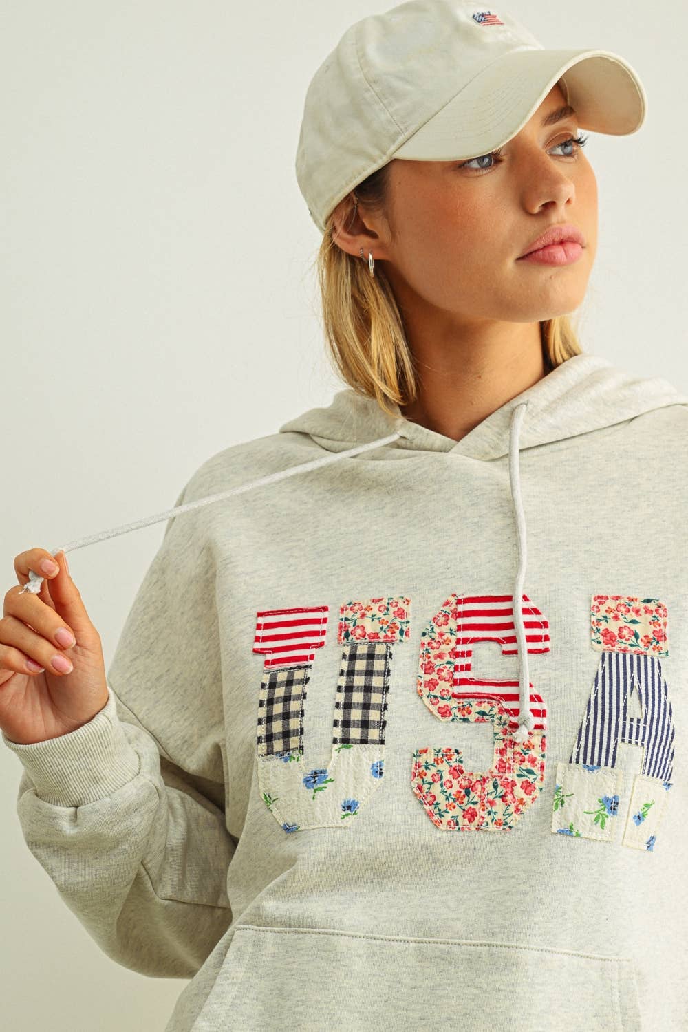 USA Patchwork Hoodie