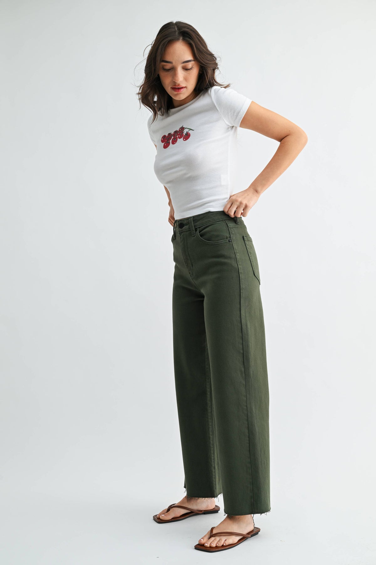 The Olive Theory Wide Leg Jean