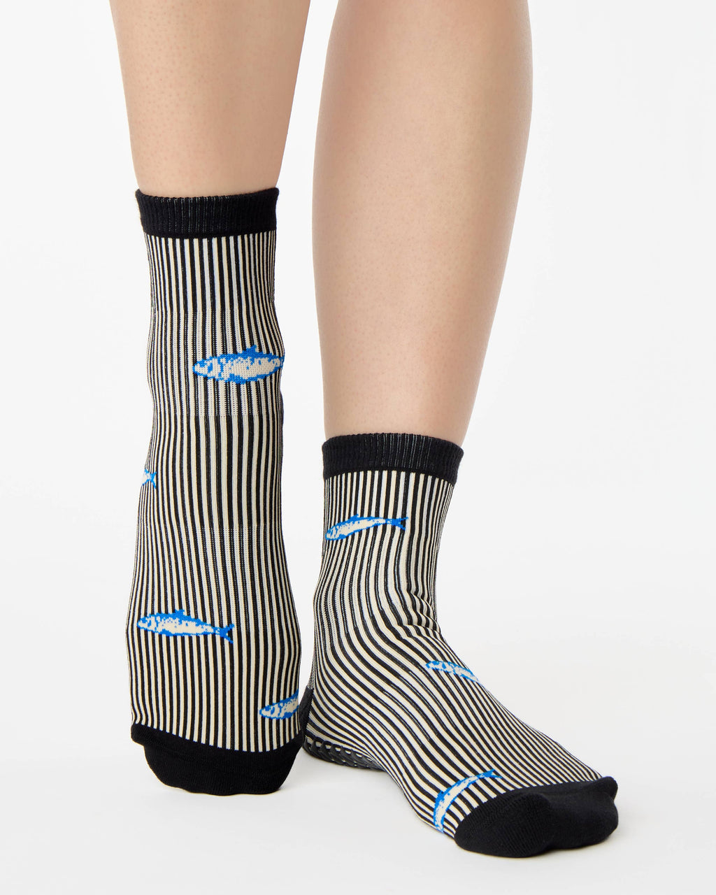 Black Sardines Ankle Grip Sock