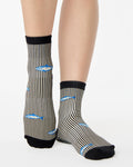 Black Sardines Ankle Grip Sock