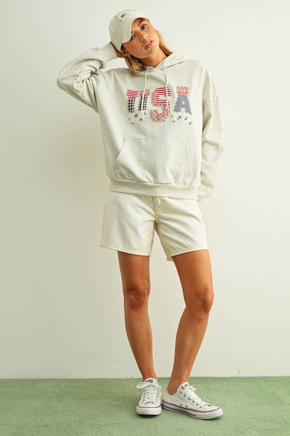 USA Patchwork Hoodie