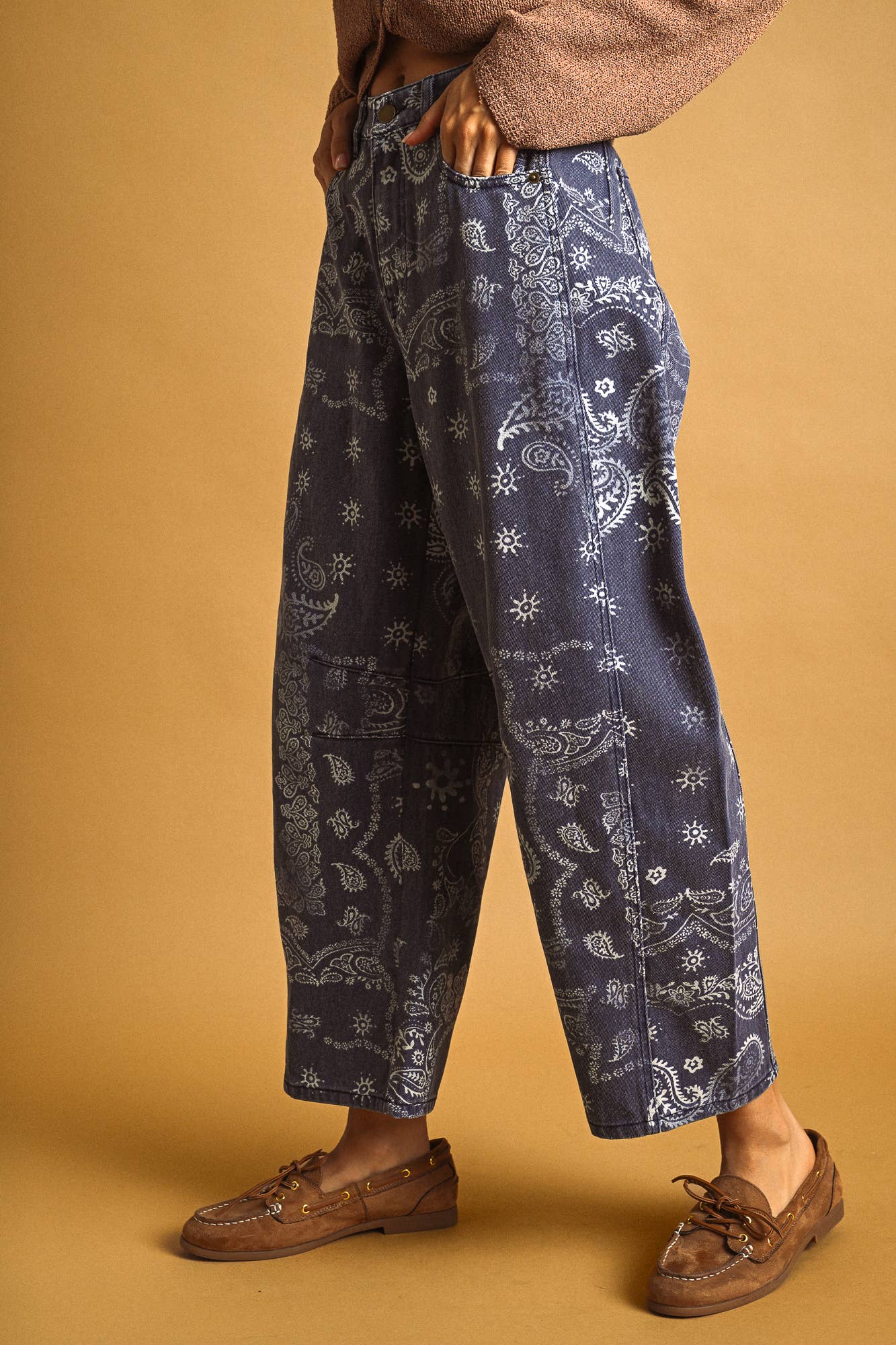 Paisly Barrel Pant