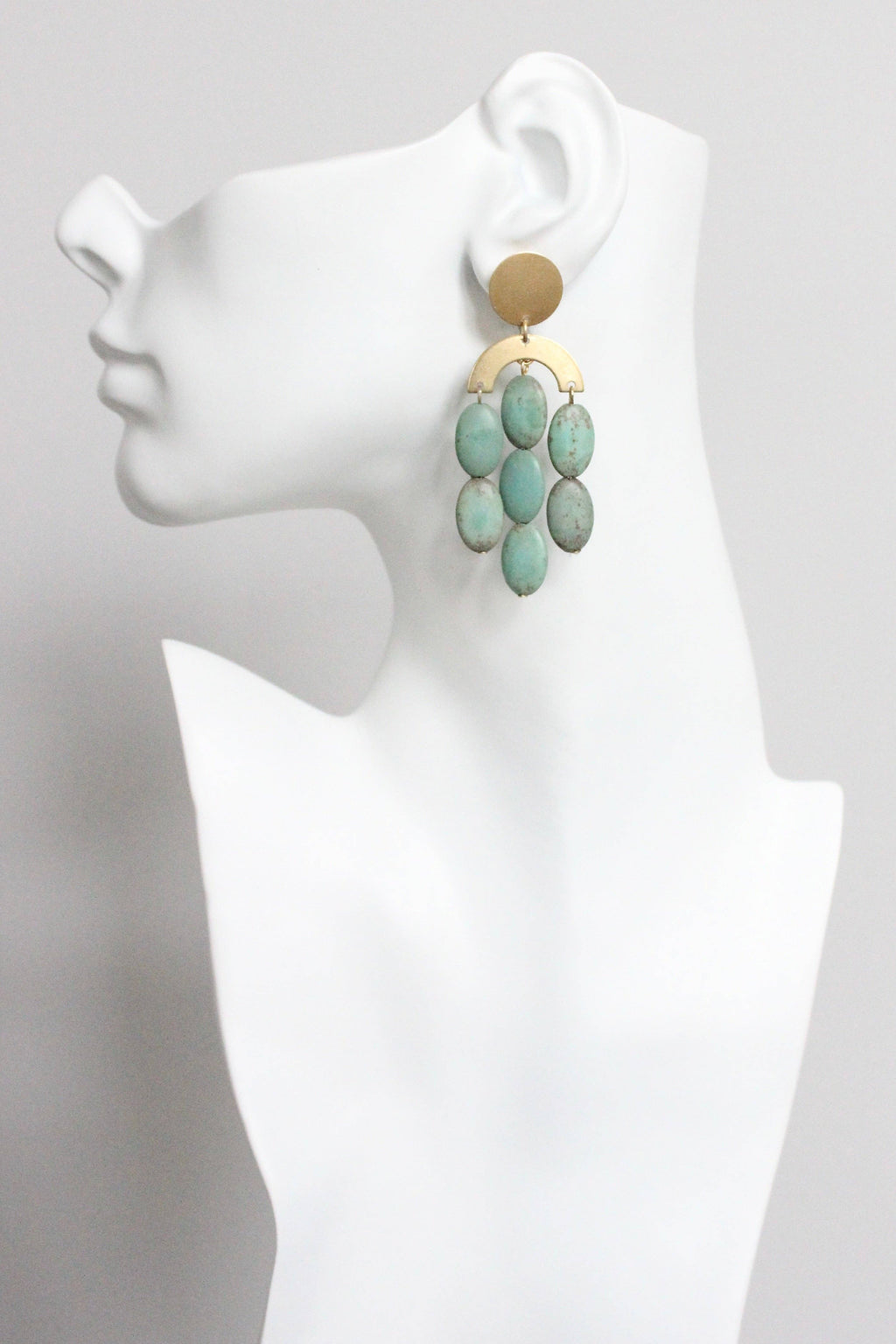David Aubrey Art Drop Turquoise Earrings