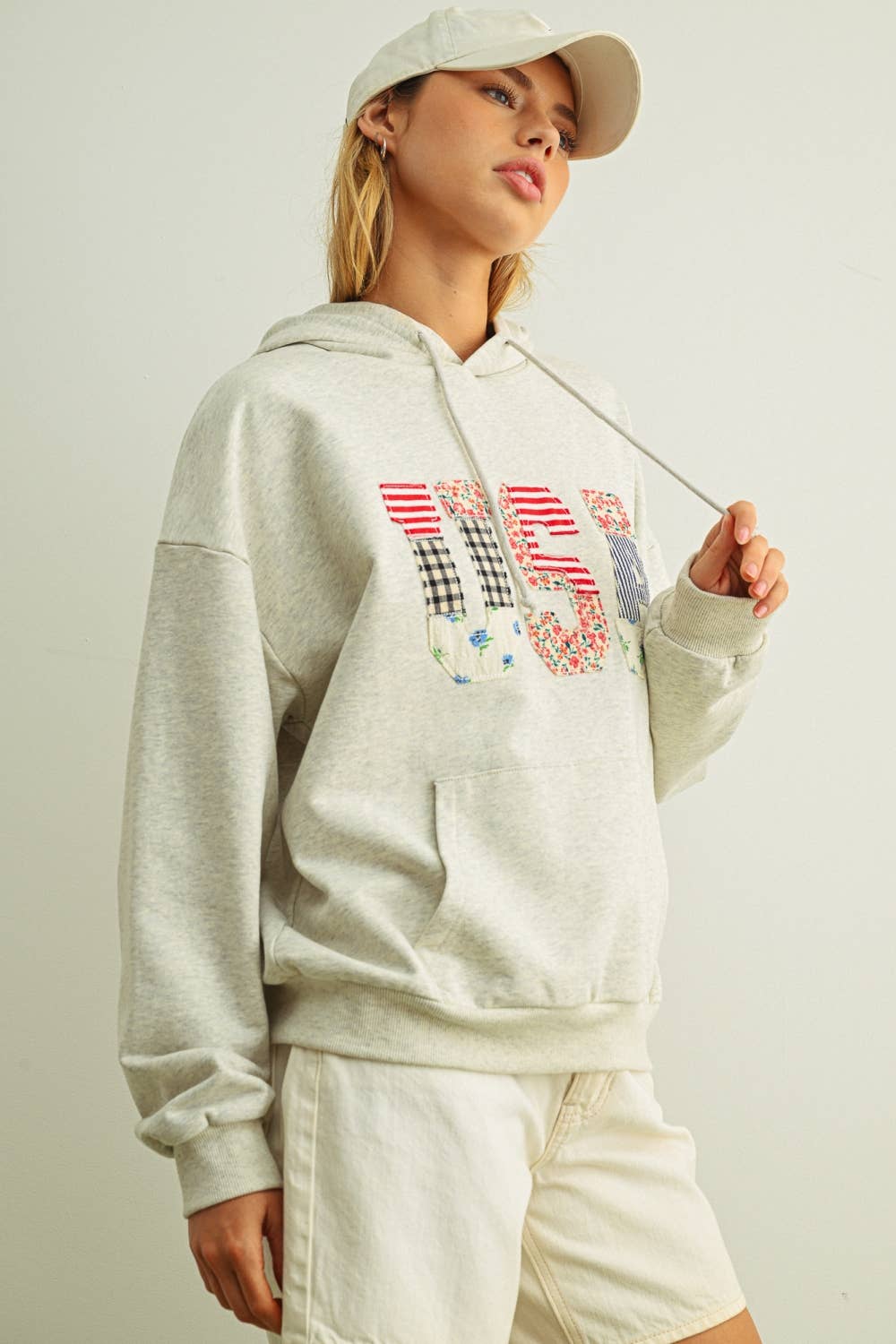USA Patchwork Hoodie