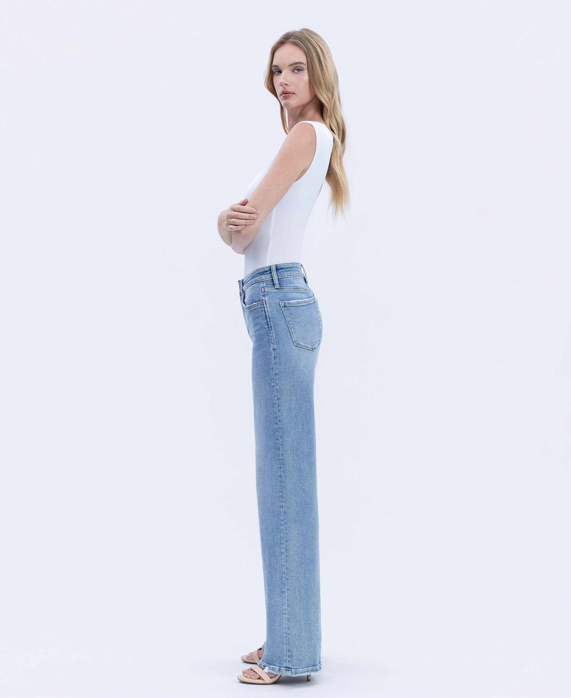 Hearten High Rise Wide Jeans