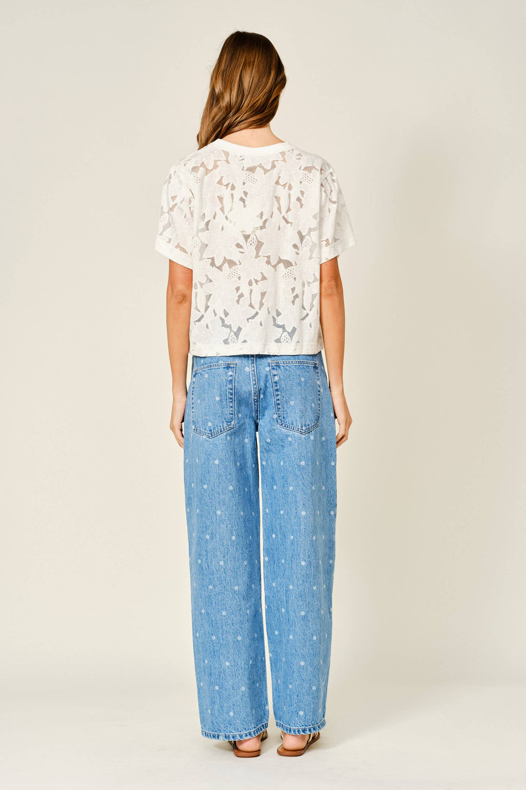 Lace Floral Tee Shirt