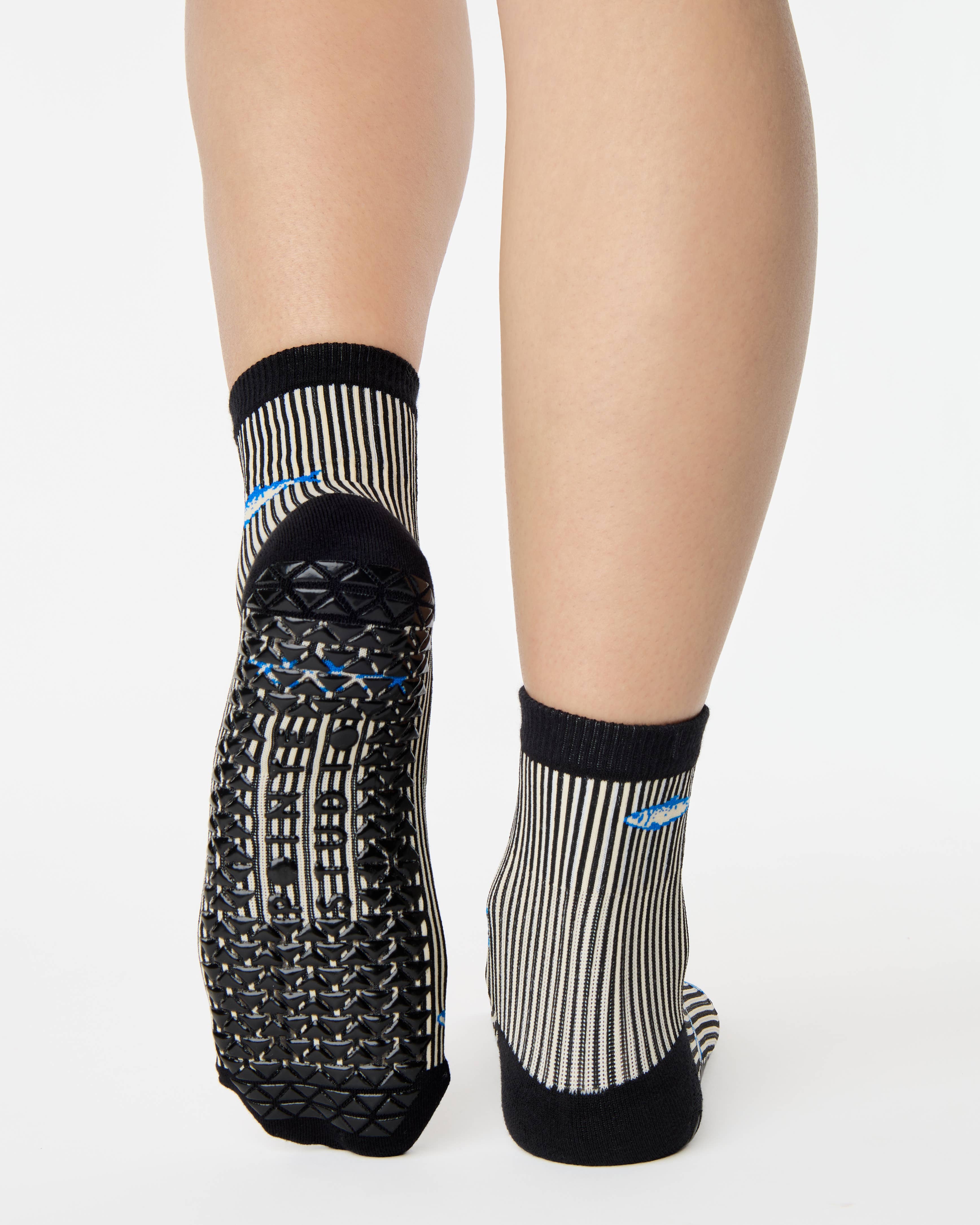 Black Sardines Ankle Grip Sock