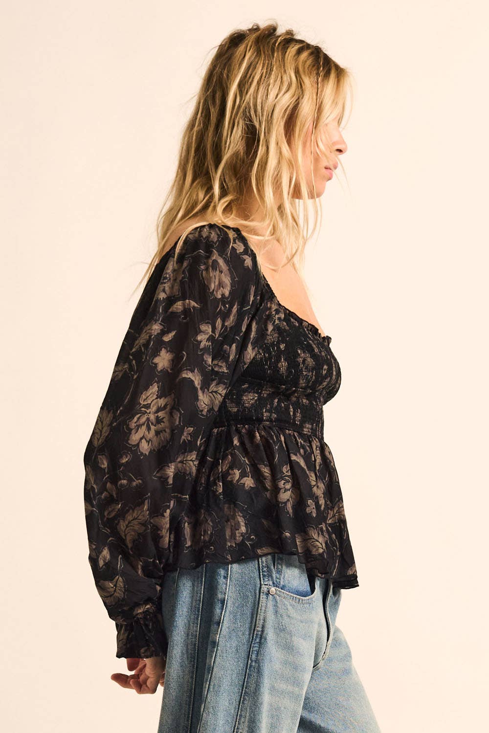 Wildflower Peplum Top