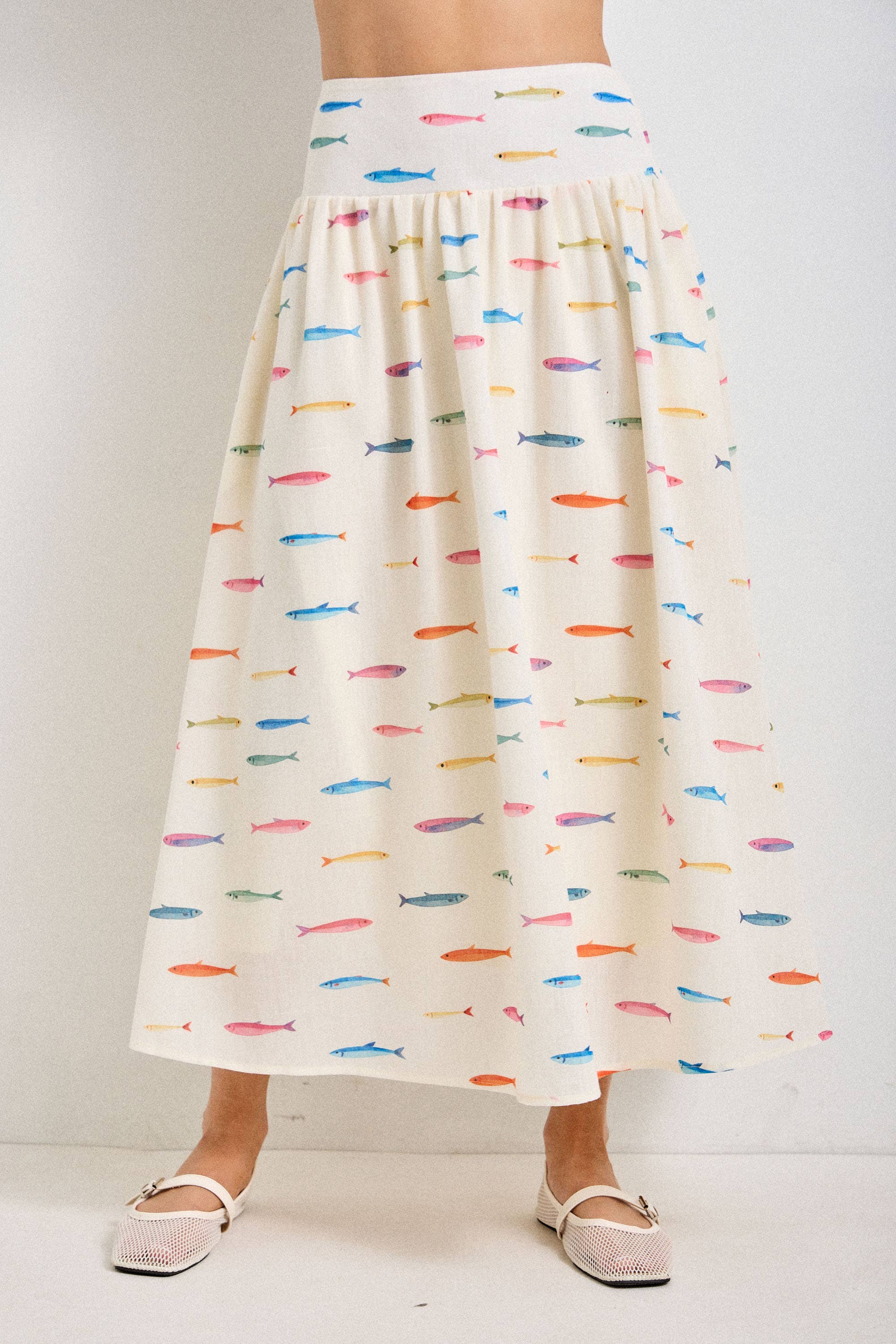 The Fish Market Midi Skirt