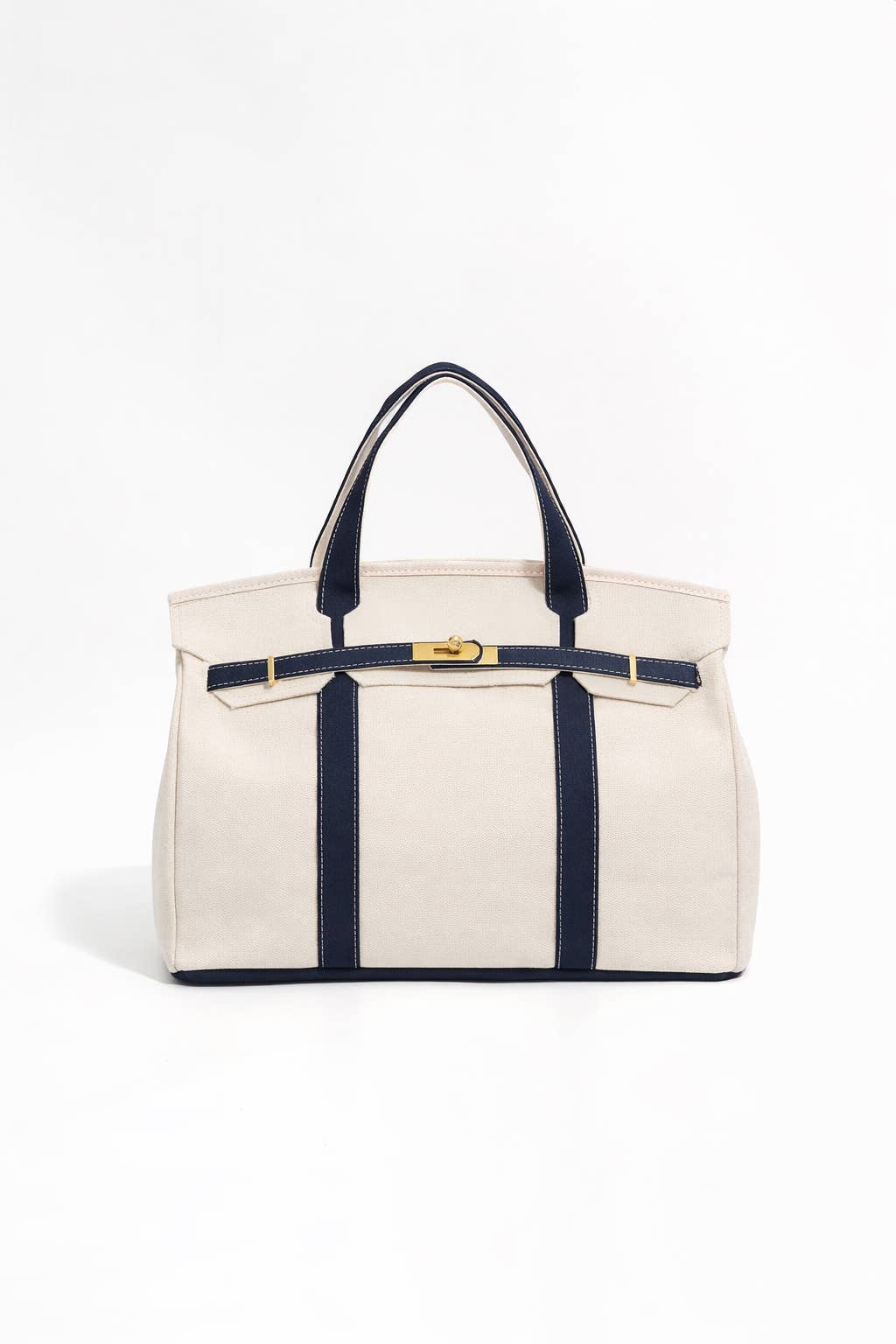 Navy Trim Canvas Boatkin Boat Bag
