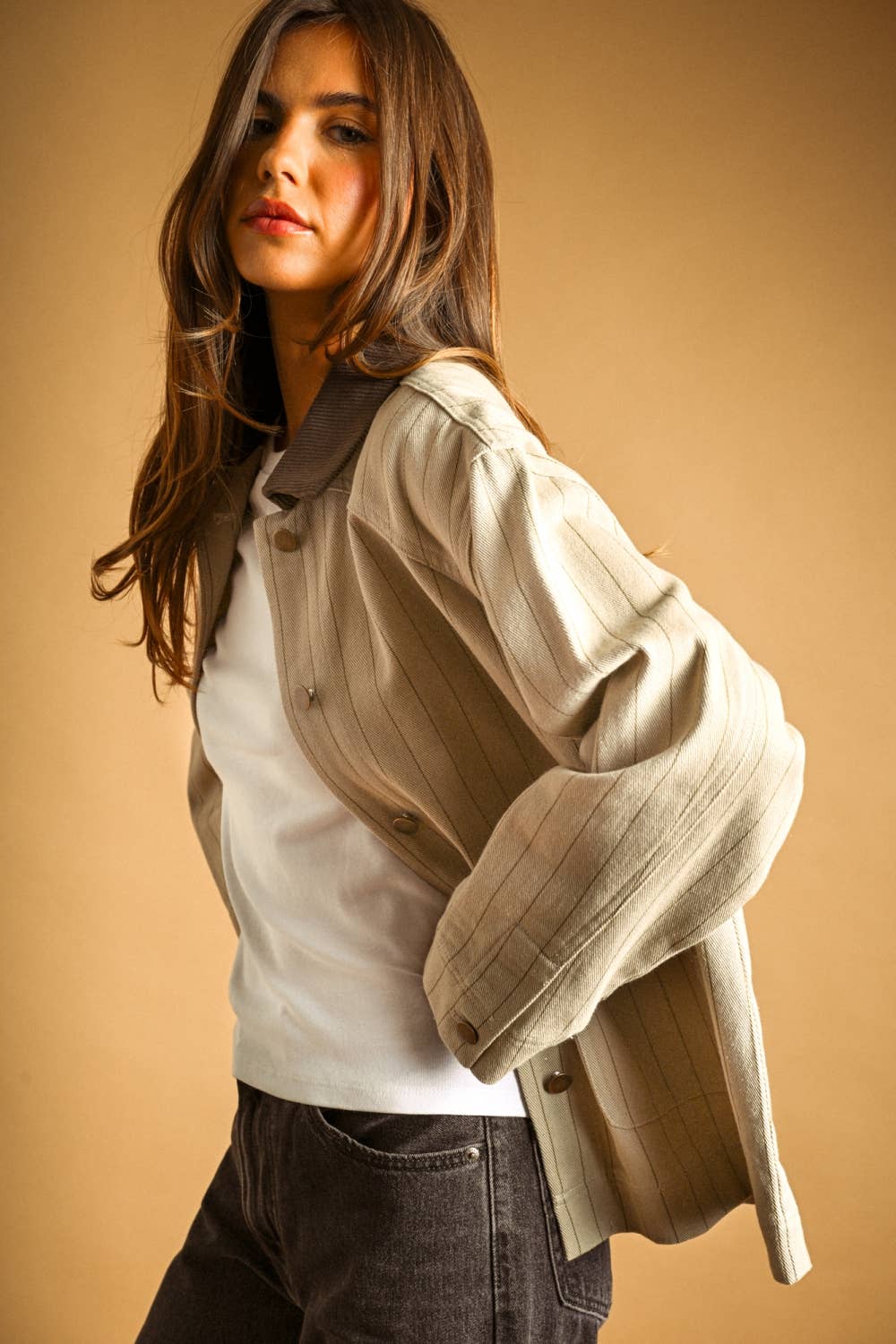 The Stable Stripe Barn Jacket