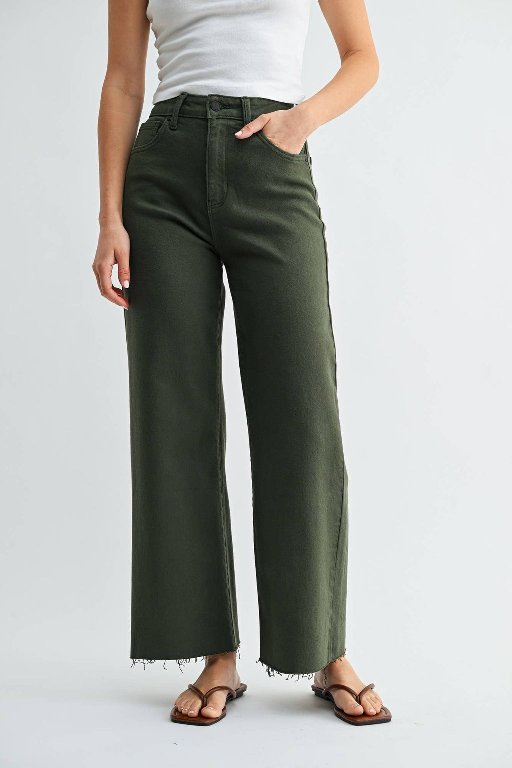 The Olive Theory Wide Leg Jean