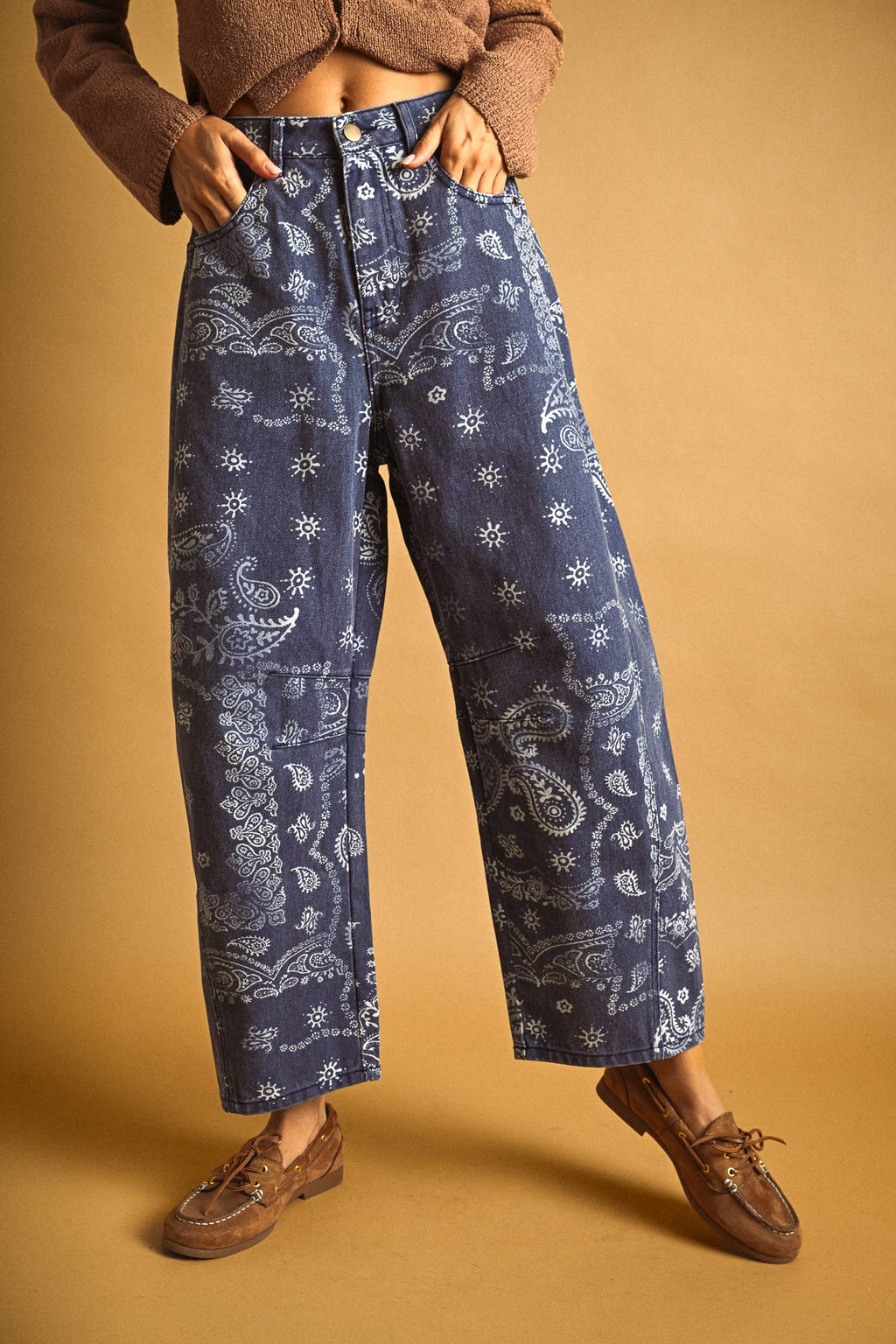 Paisly Barrel Pant