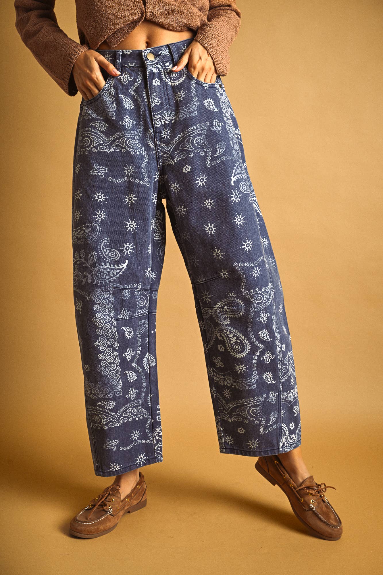 Paisly Barrel Pant