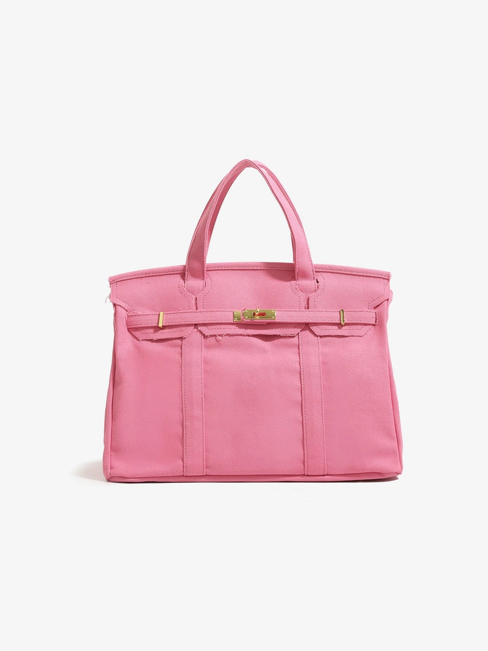 Pink Handmade Premium Canvas Boat Bag