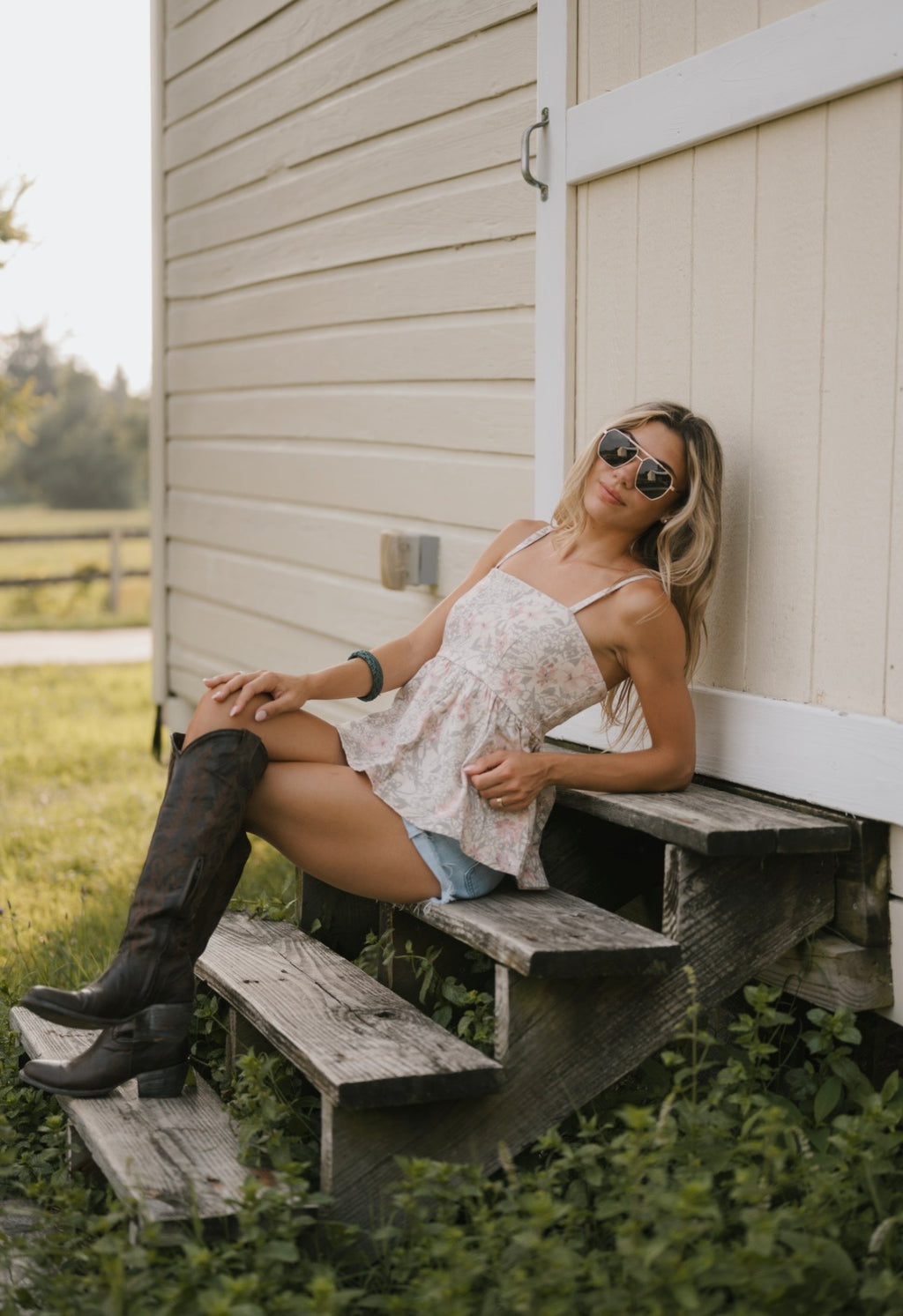 Madi Floral Babydoll Top