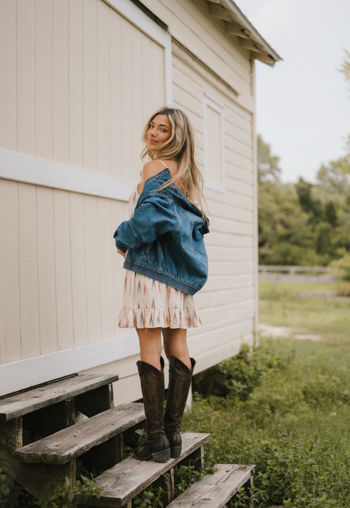 Denim Bomber Jacket