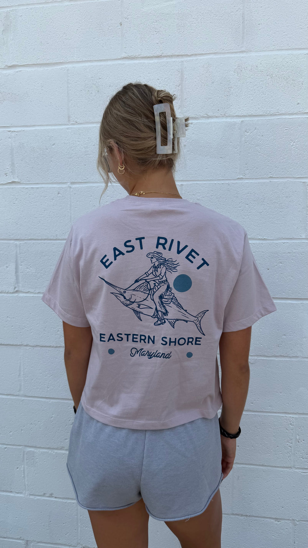 Ride 'Em, Marlin Crop Tee