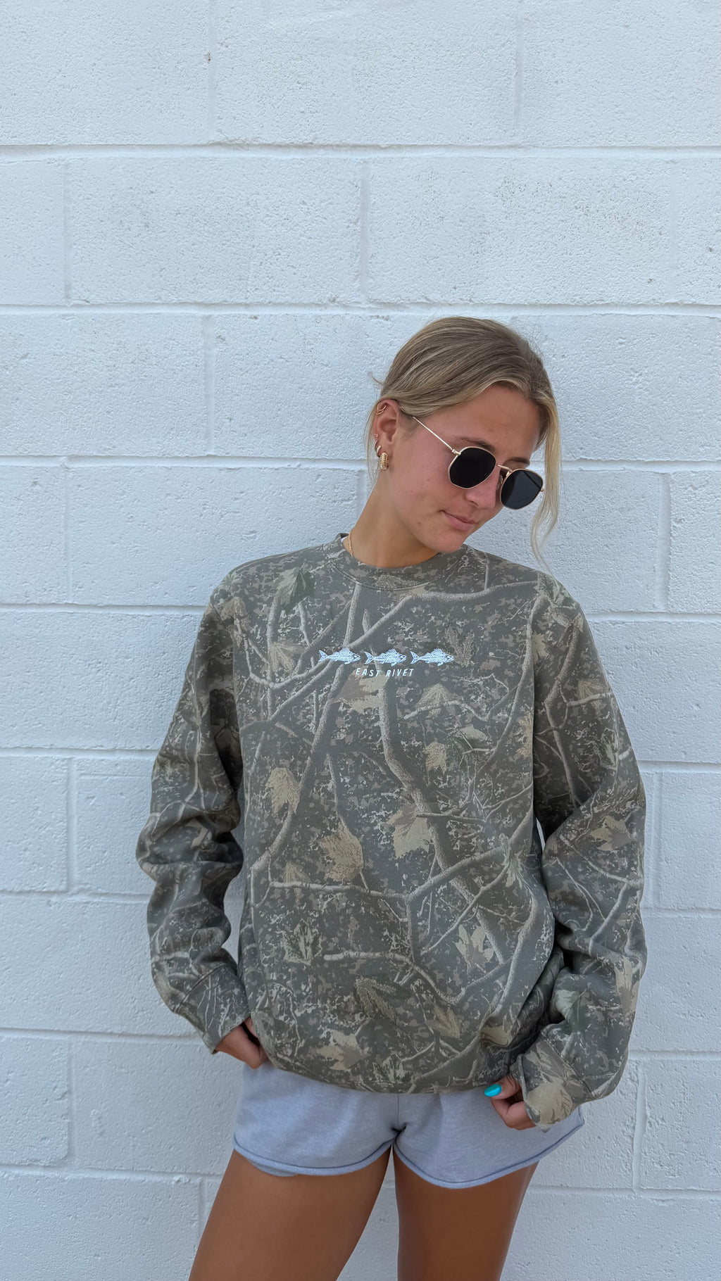 Camo Catch Crew Neck