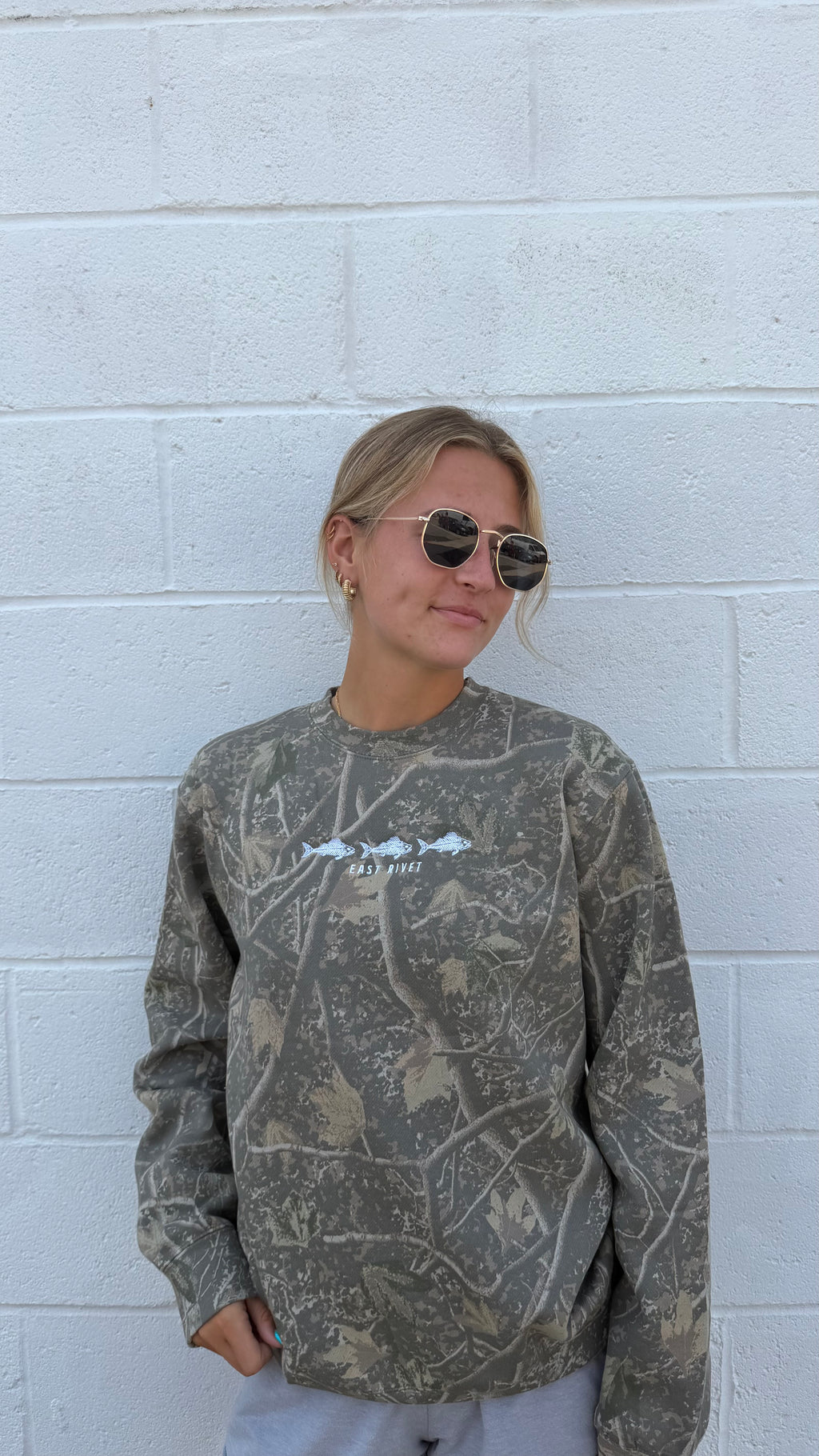 Camo Catch Crew Neck