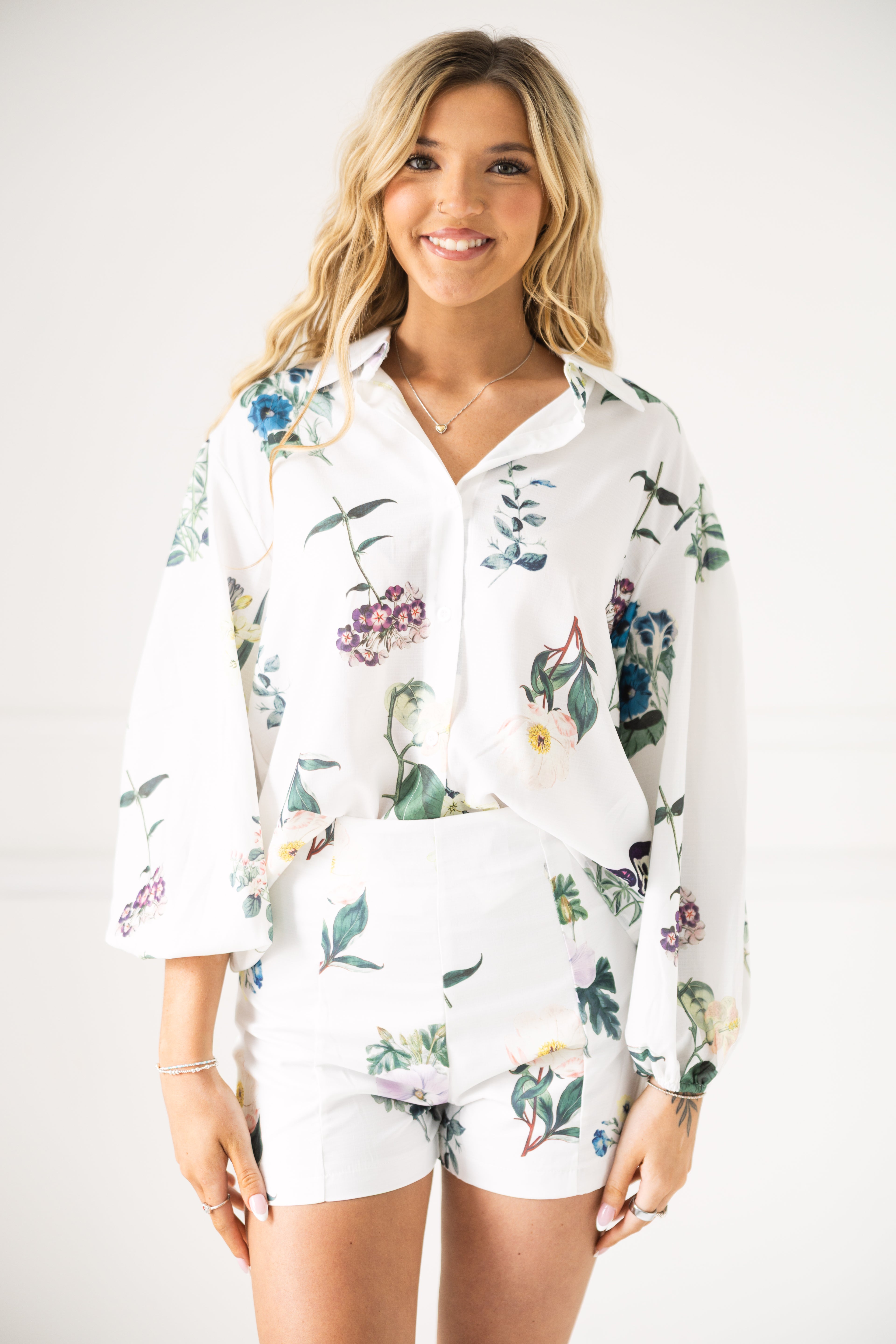Floral High Waisted Set