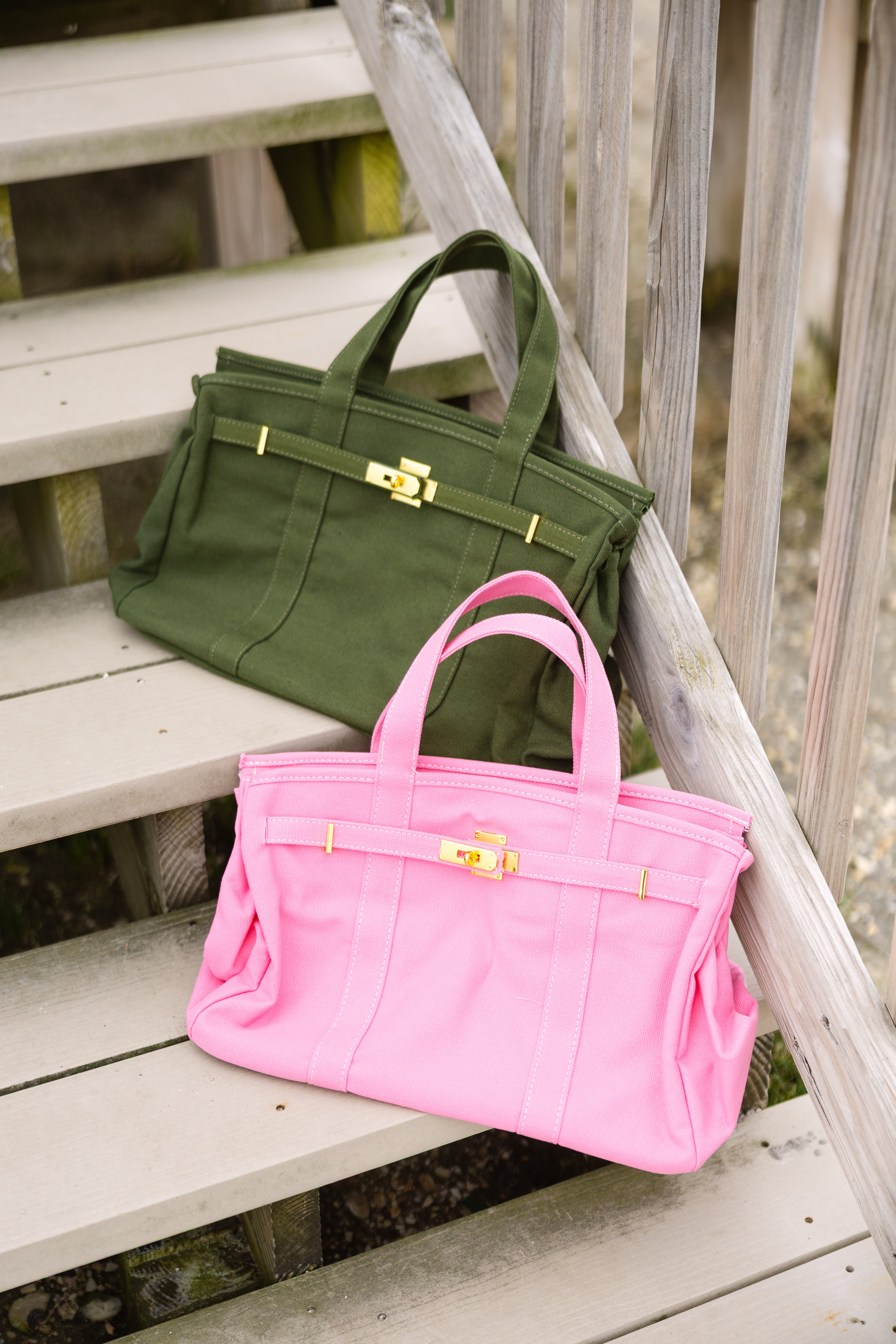 Olive Handmade Premium Canvas Boat Bag