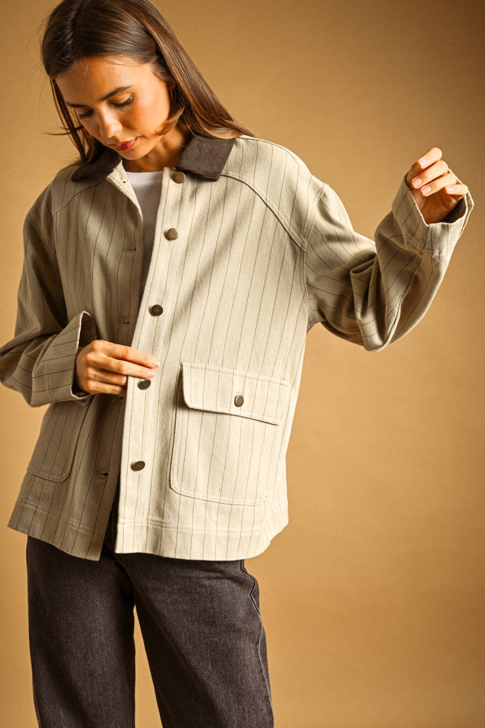 The Stable Stripe Barn Jacket