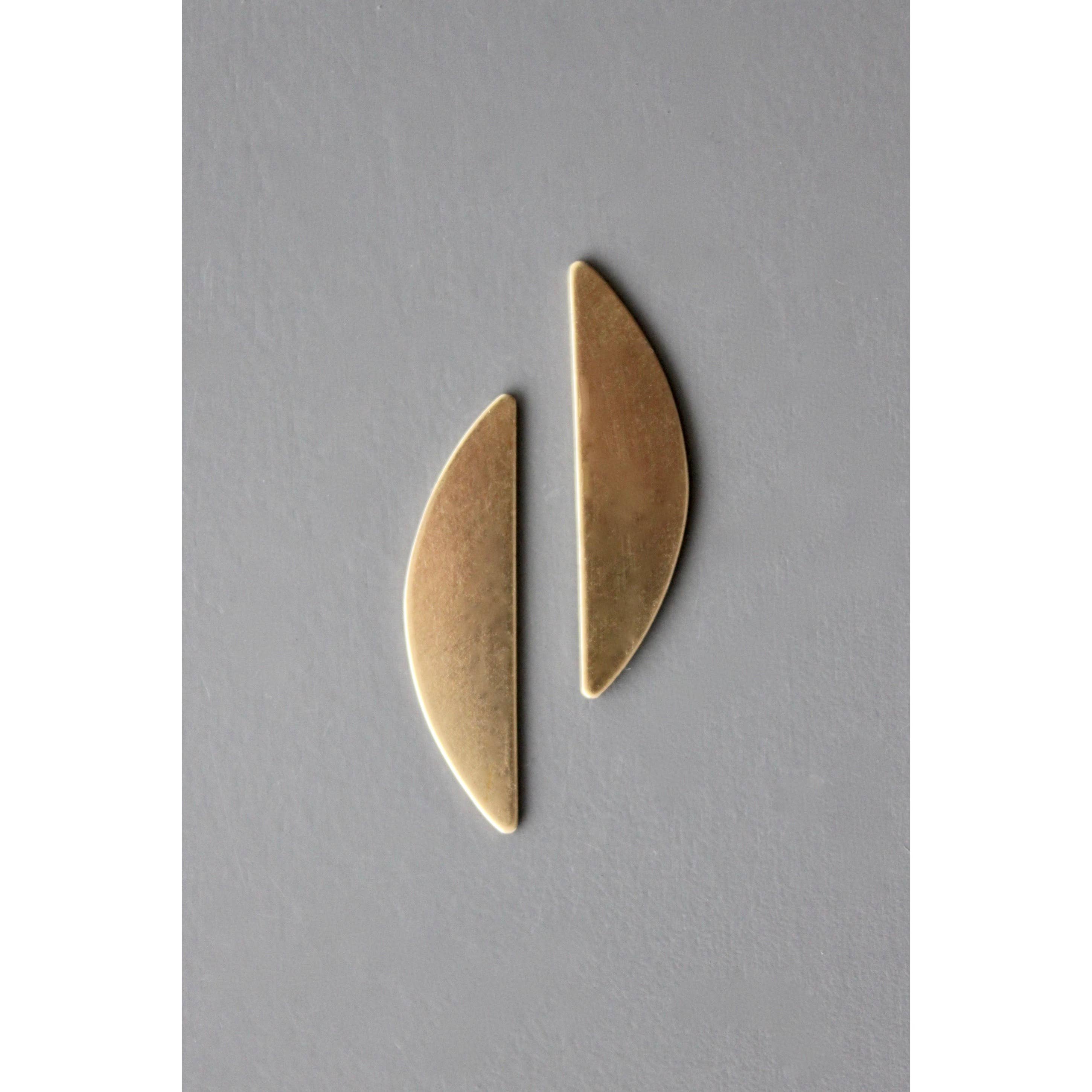 David Aubrey Half Moon Earrings