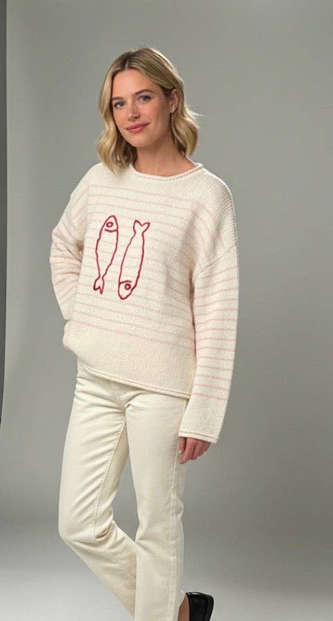 Stripe Twin Sardines Sweater
