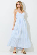 Lilly Pinstripe Maxi Dress
