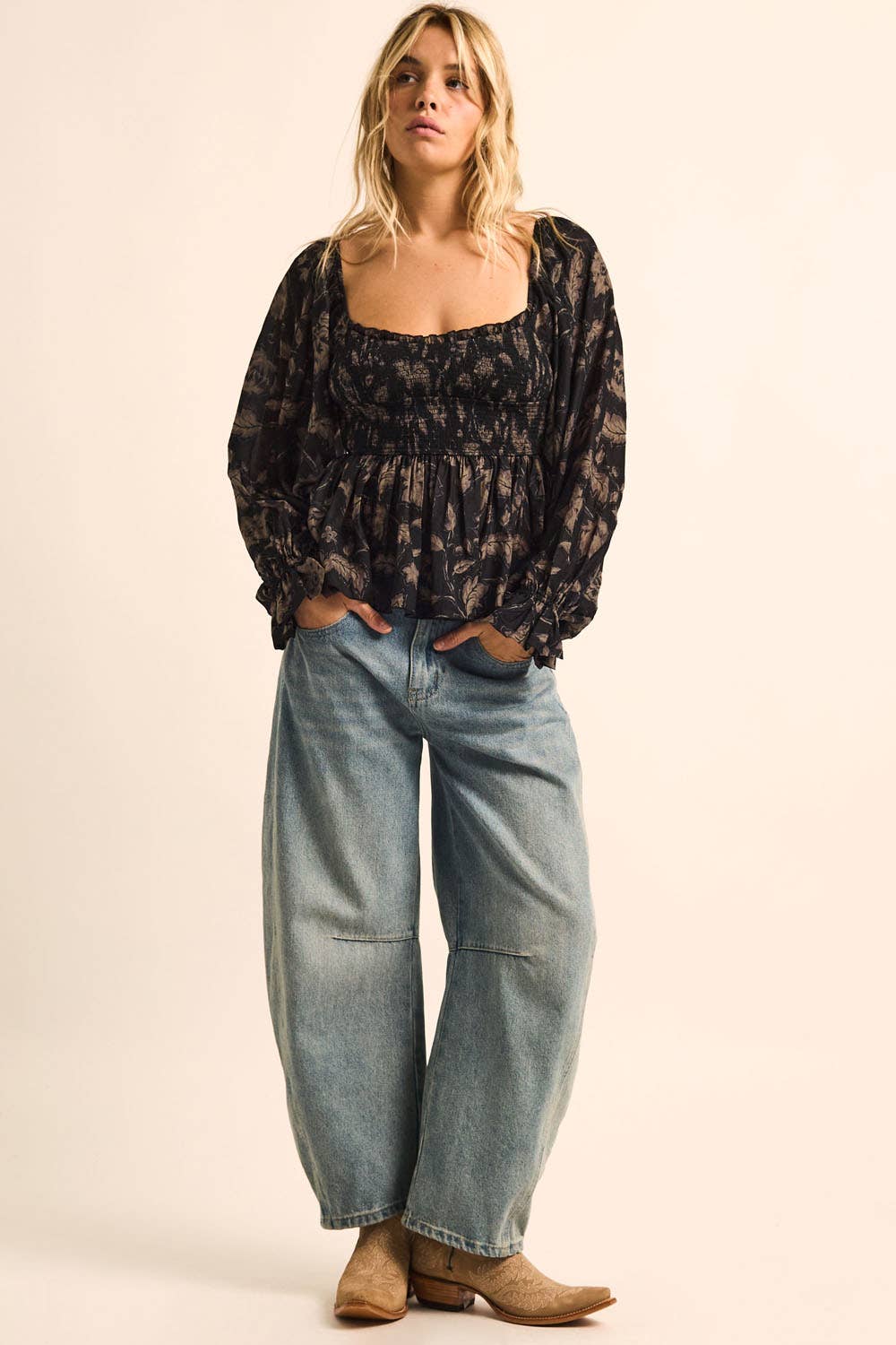 Wildflower Peplum Top