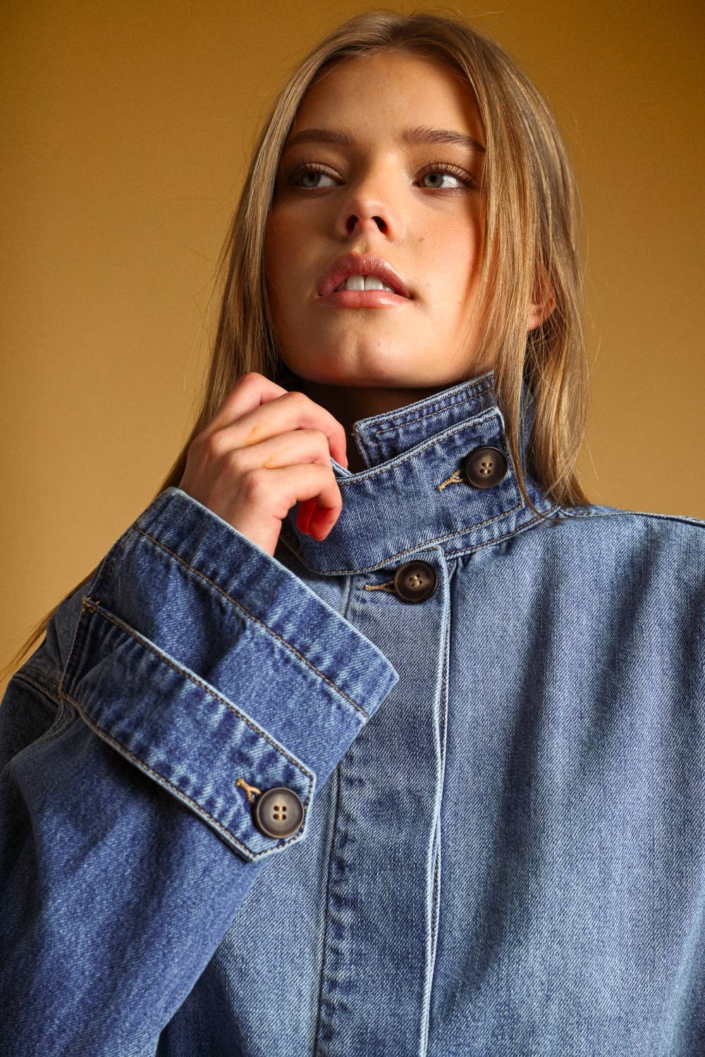 Mercer Denim Trench Jacket