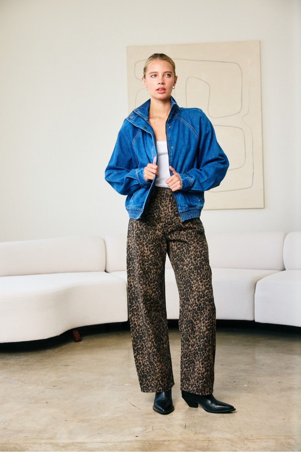 Denim Bomber Jacket