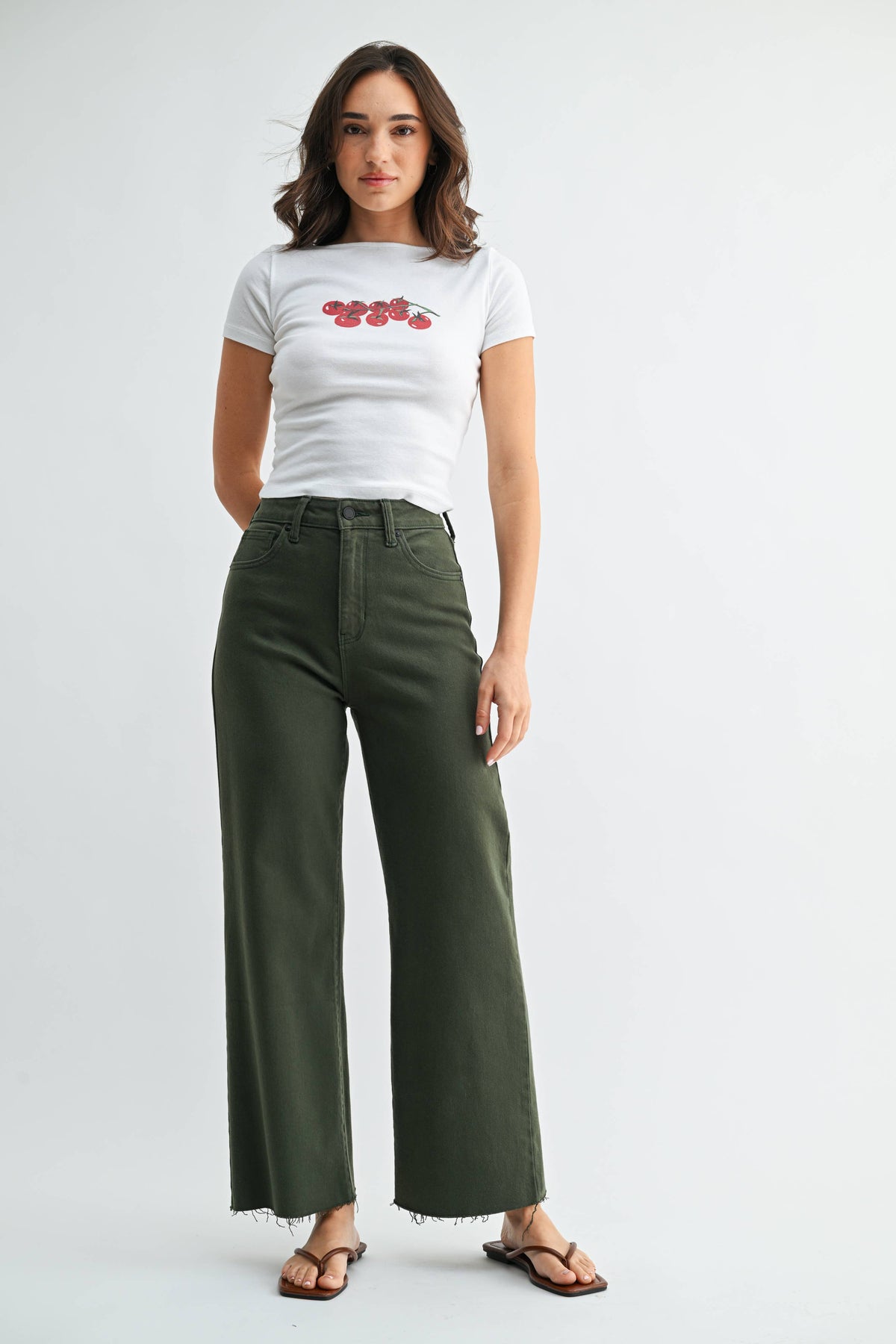 The Olive Theory Wide Leg Jean