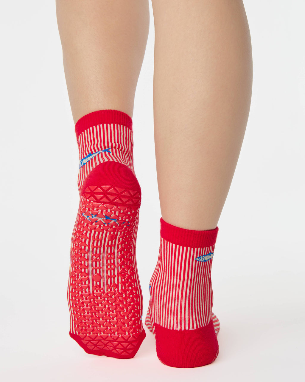 Red Sardines Ankle Grip Sock